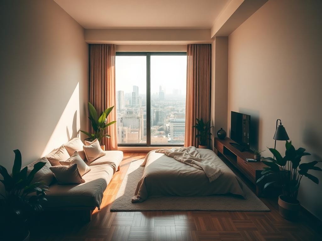 Modern Bole condo with city view